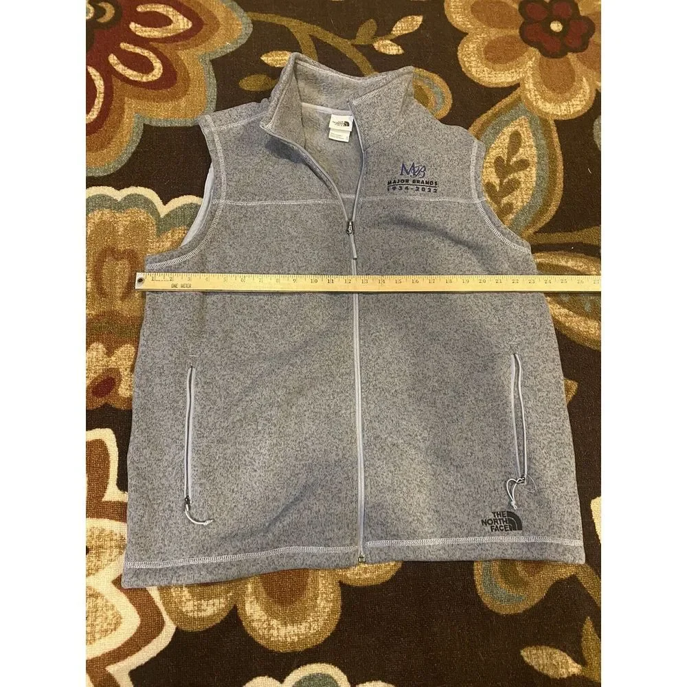 The North Face Men's Performance Fleece Full Zip Vest Gray • XL‎ Logo Used
